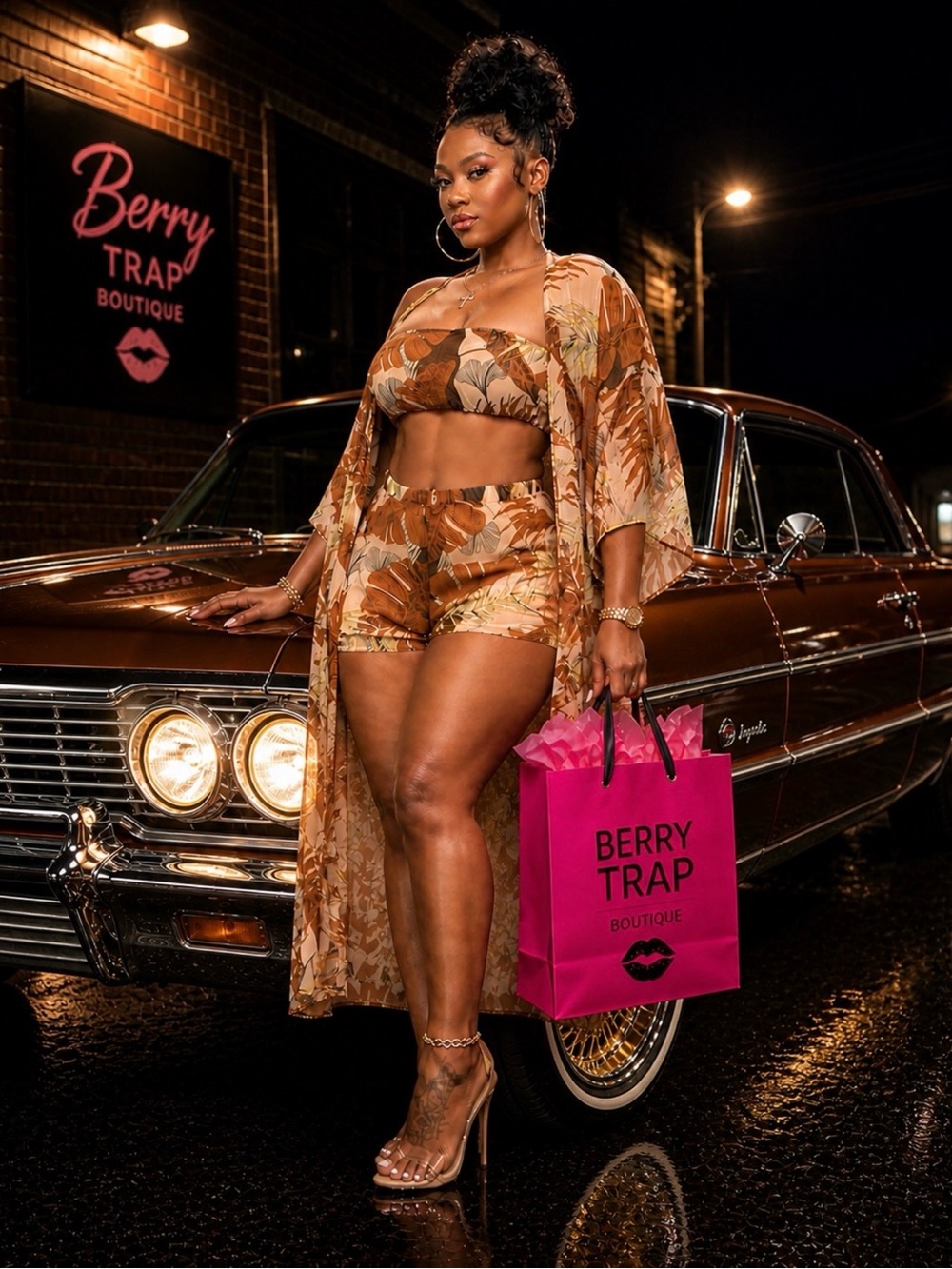 3 Piece Brown Set